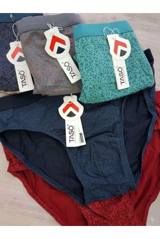 Мужские классические трусы Taso 3583 из хлопка с завышенной резинкой